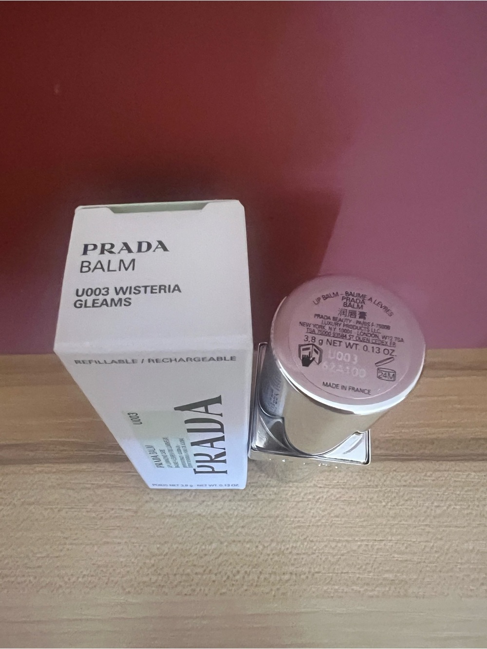 PRADA Balm Luminizing care UOO3 wisteria gleams NIB - Picture 4 of 6